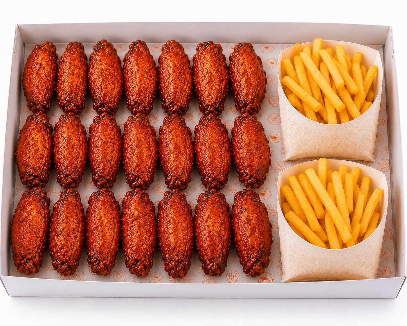 20 Wings, 2 Fries